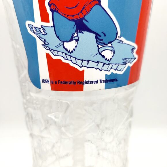 ICEE Polar Bear Mascot Reusable Transparent Cup with Lid Flex Straw Collectible - Picture 10 of 12